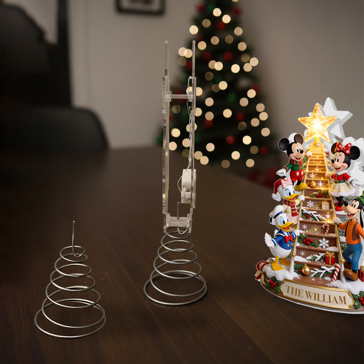 Magic Christmas - Personalized Mouse LED Light Tree Topper