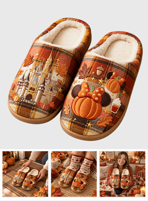 Magical Autumn - Personalized Dream Trip Slippers