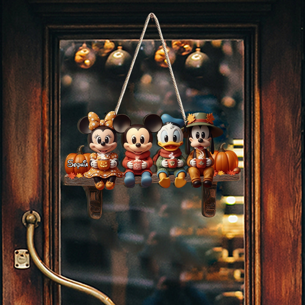 It's The Most Wonderful Time Of The Year - Personalized Mouse Custom Shaped Wood Sign