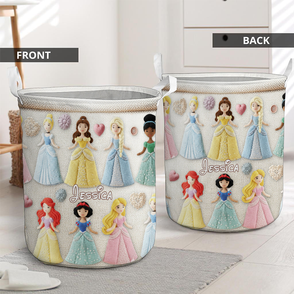 Magical Princesses Perfect Gift For Kids - Personalized Princesses Storage Basket