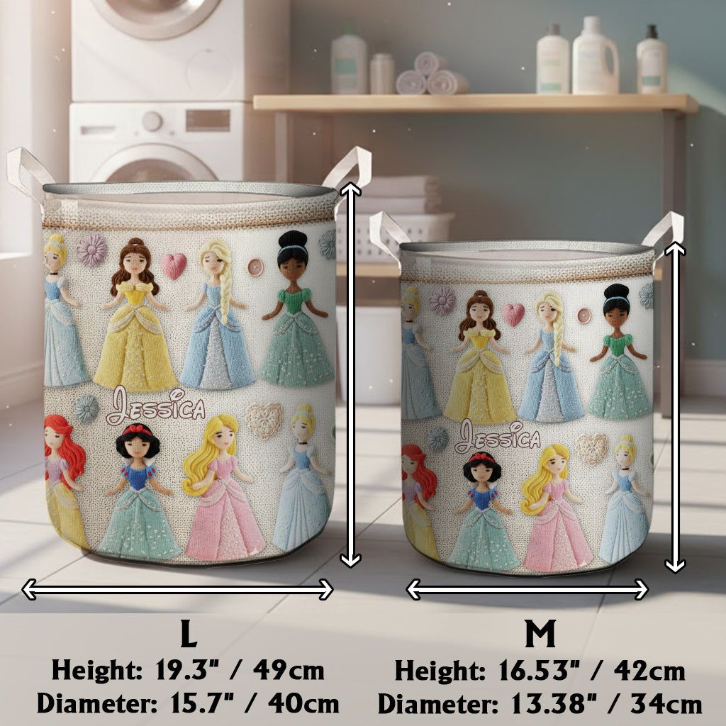 Magical Princesses Perfect Gift For Kids - Personalized Princesses Storage Basket