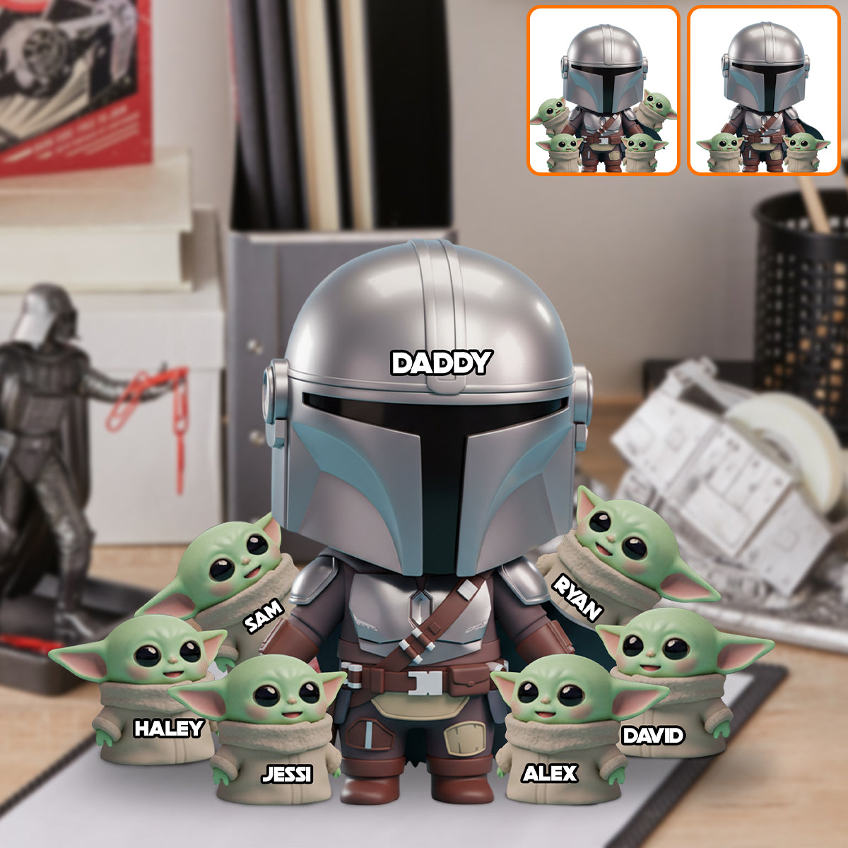 You Are The Best Dad - Personalized The Force Custom Shaped Acrylic Plaque