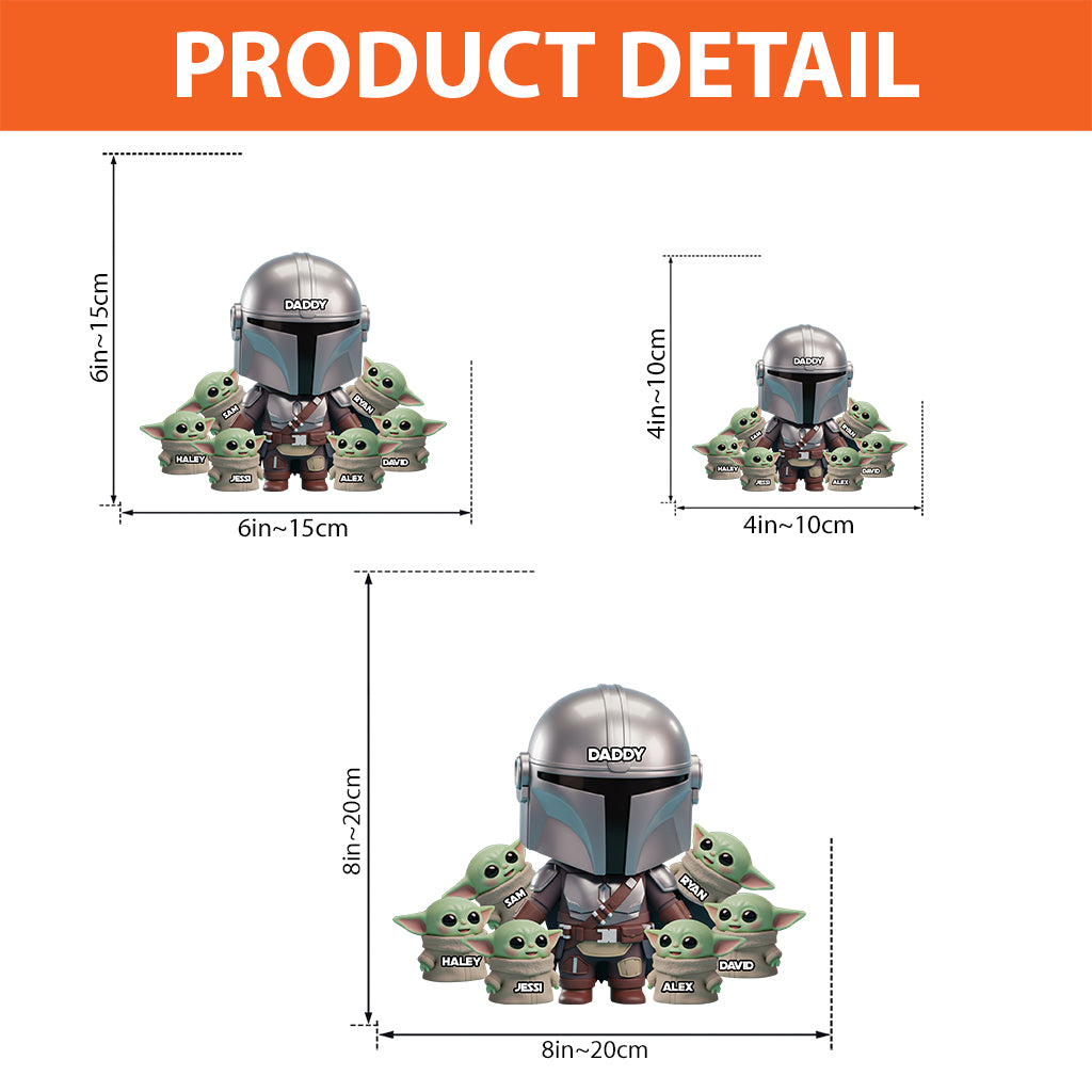 You Are The Best Dad - Personalized The Force Custom Shaped Acrylic Plaque