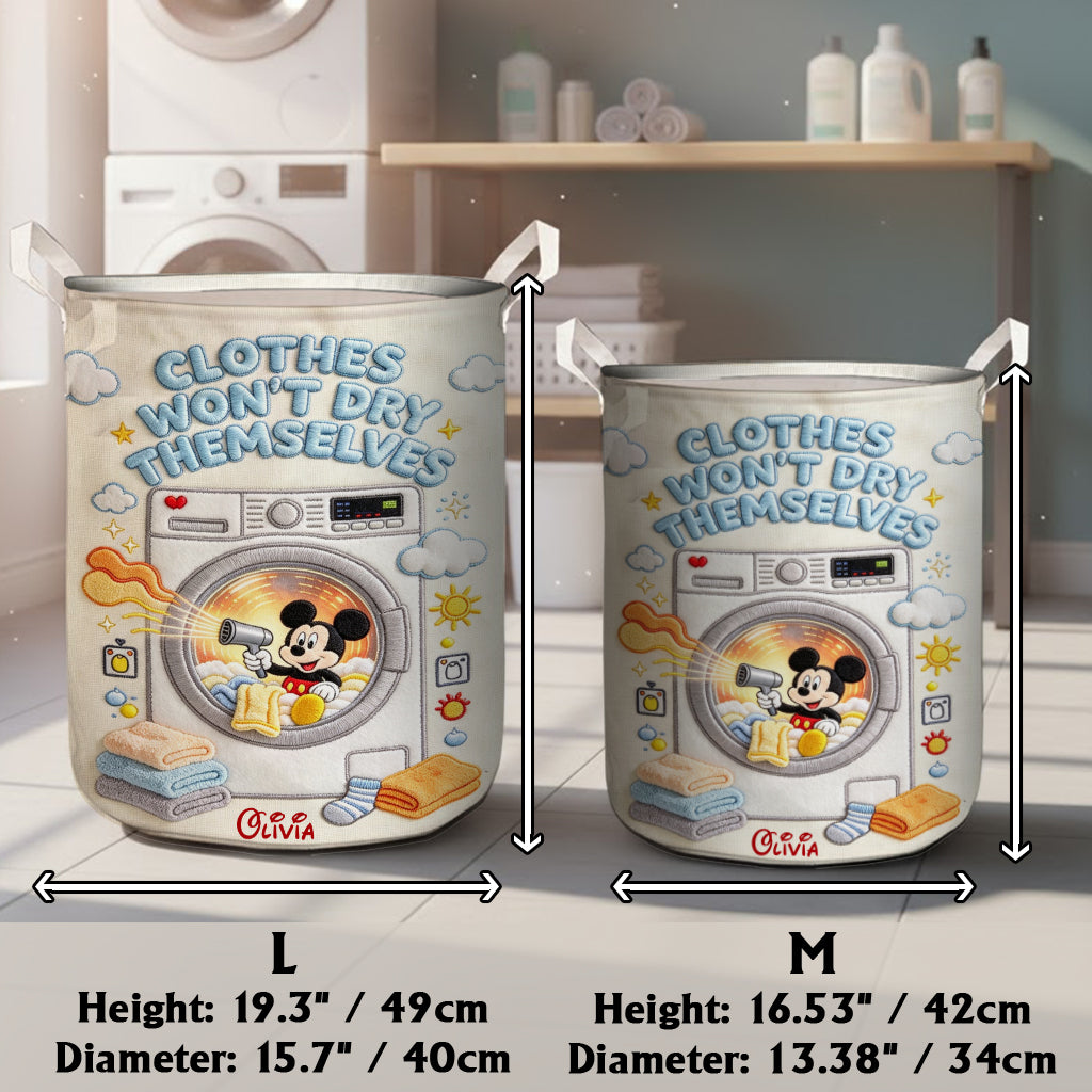 Clothes Won't Dry Themselves - Personalized Mouse Storage Basket