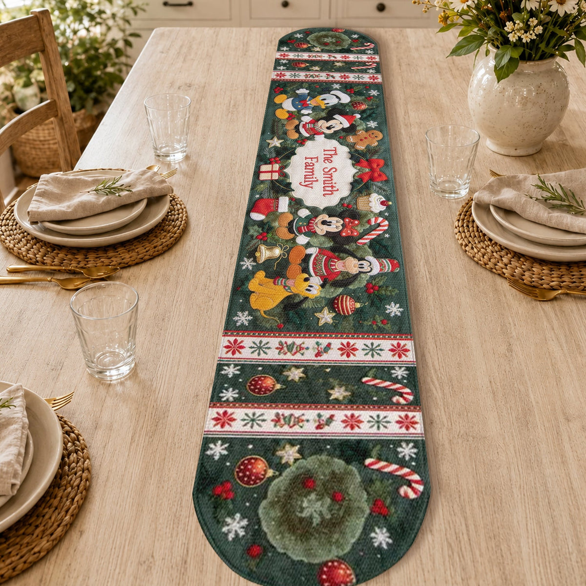 Magical Moment - Personalized Mouse Custom Shape Table Runner