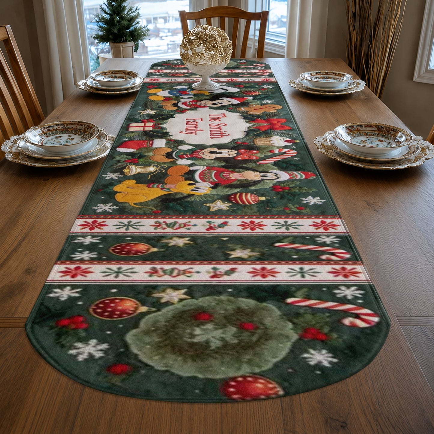 Magical Moment - Personalized Mouse Custom Shape Table Runner