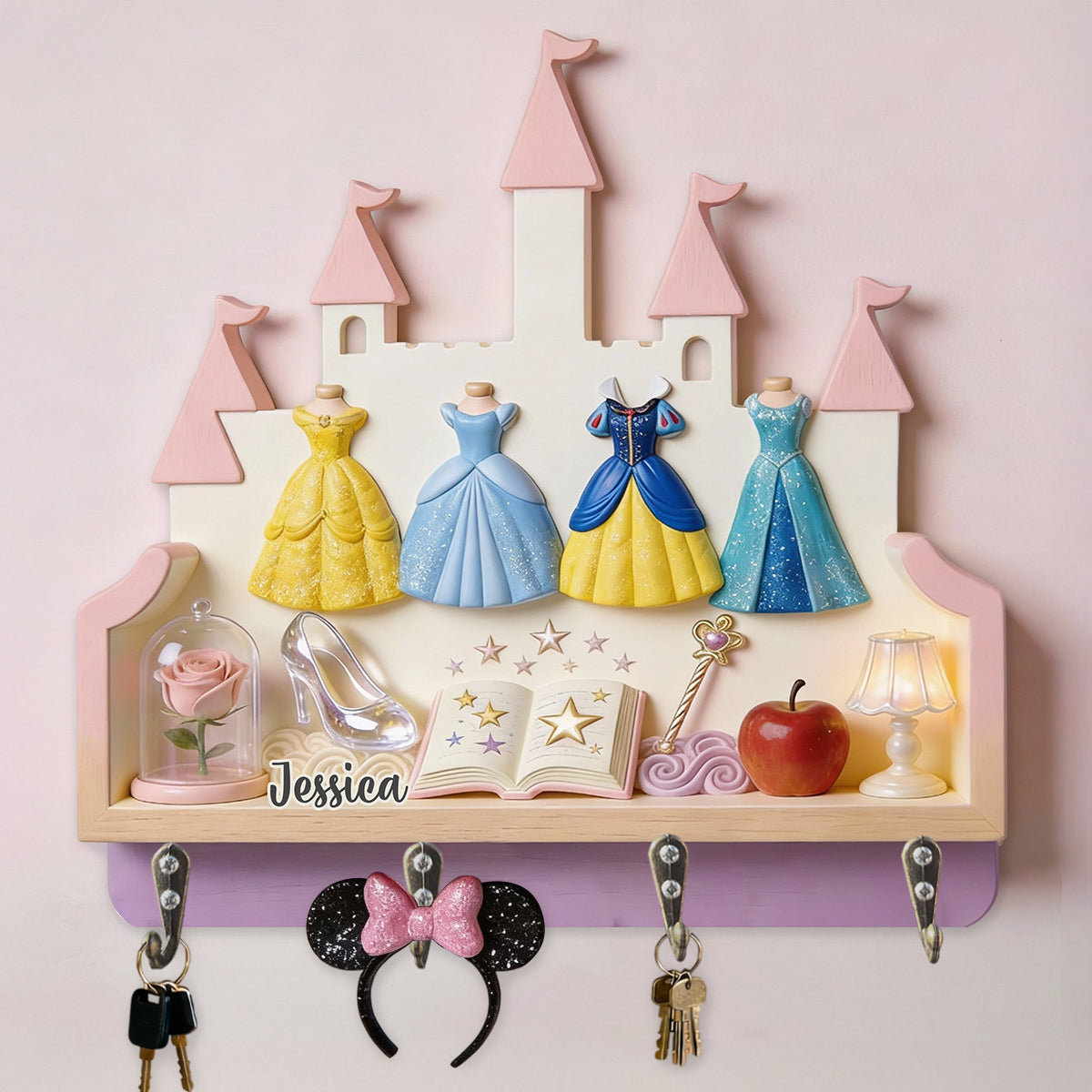 Princess - Personalized Princess Custom Shaped Hanging Rack