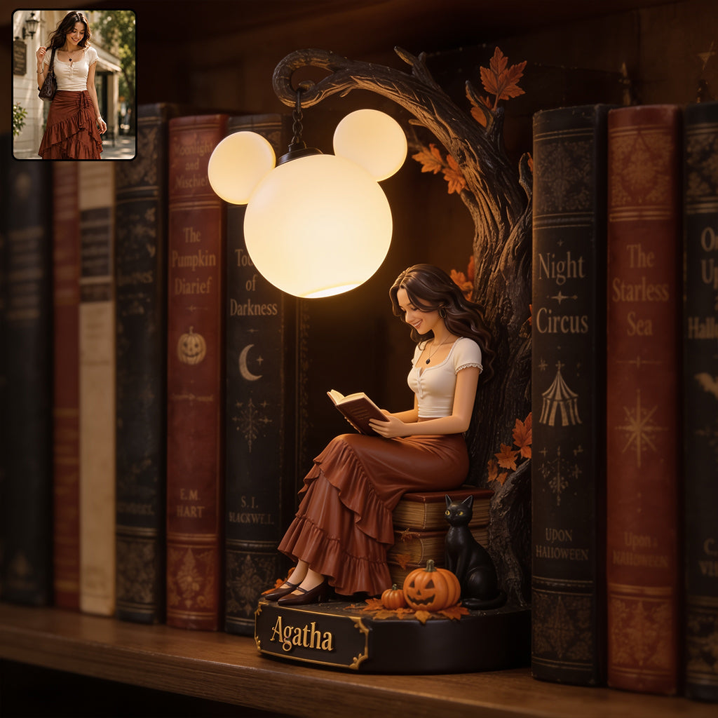 Magical Time - Personalized Mouse Bookshelf Lamp