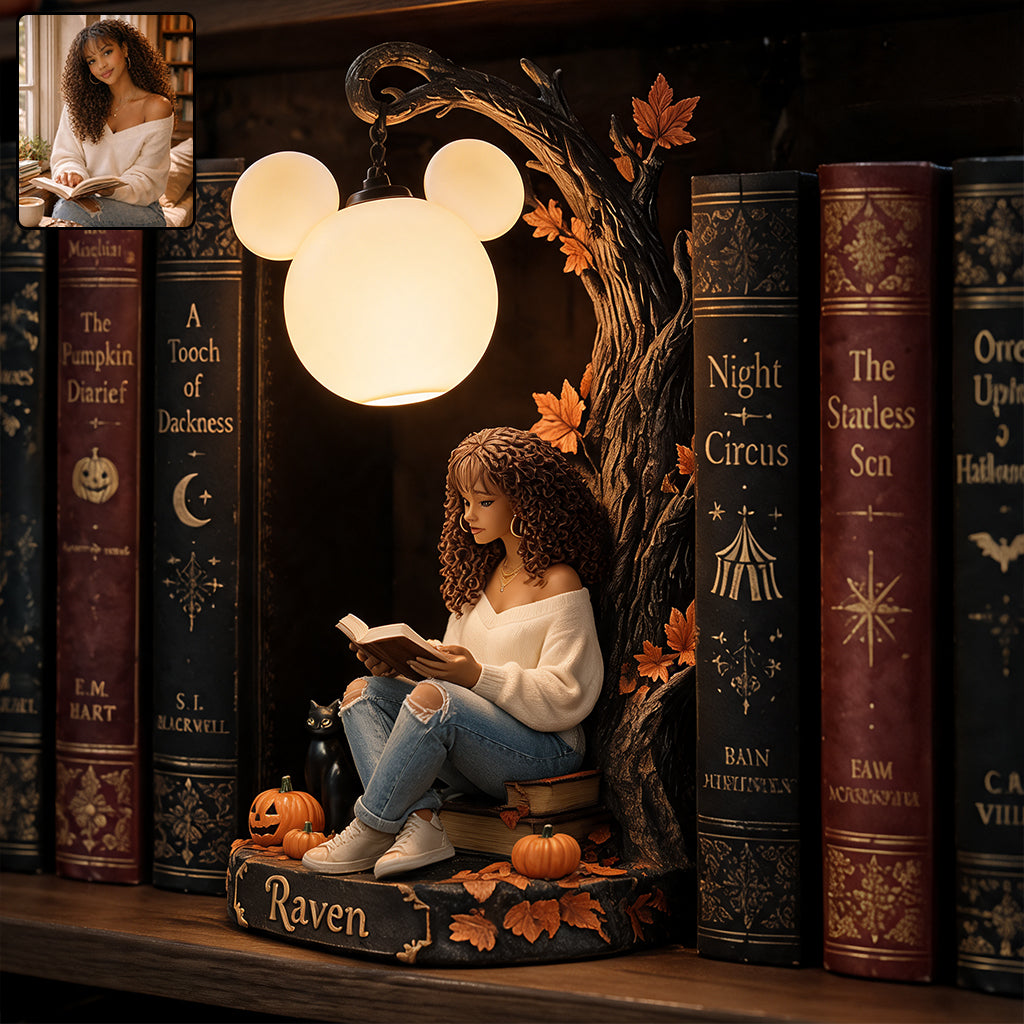 Magical Time - Personalized Mouse Bookshelf Lamp