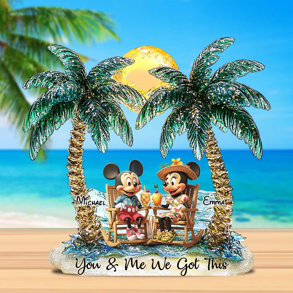 You And Me We Got This - Personalized Mouse Custom Shaped Acrylic Plaque