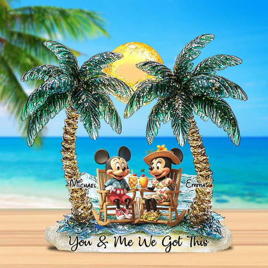 You And Me We Got This - Personalized Mouse Custom Shaped Acrylic Plaque