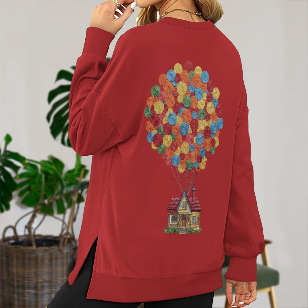 You're My Greatest Adventure - Personalized Couple Split Hem Sweatshirt