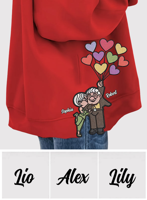 You're My Greatest Adventure - Personalized Couple Split Hem Sweatshirt