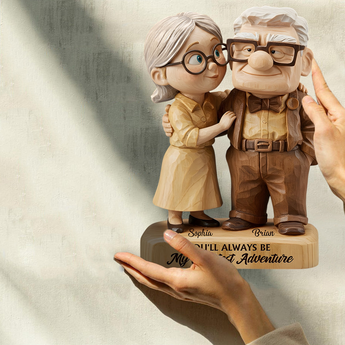 You Are My Greatest Adventure - Personalized Couple Custom Shaped Acrylic Plaque