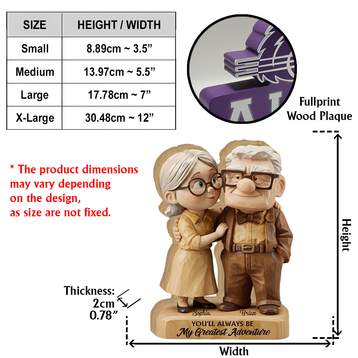 You Are My Greatest Adventure - Personalized Couple Custom Shaped Acrylic Plaque