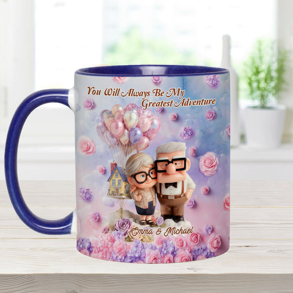 You Will Always Be My Greatest Adventure - Personalized Couple Accent Mug
