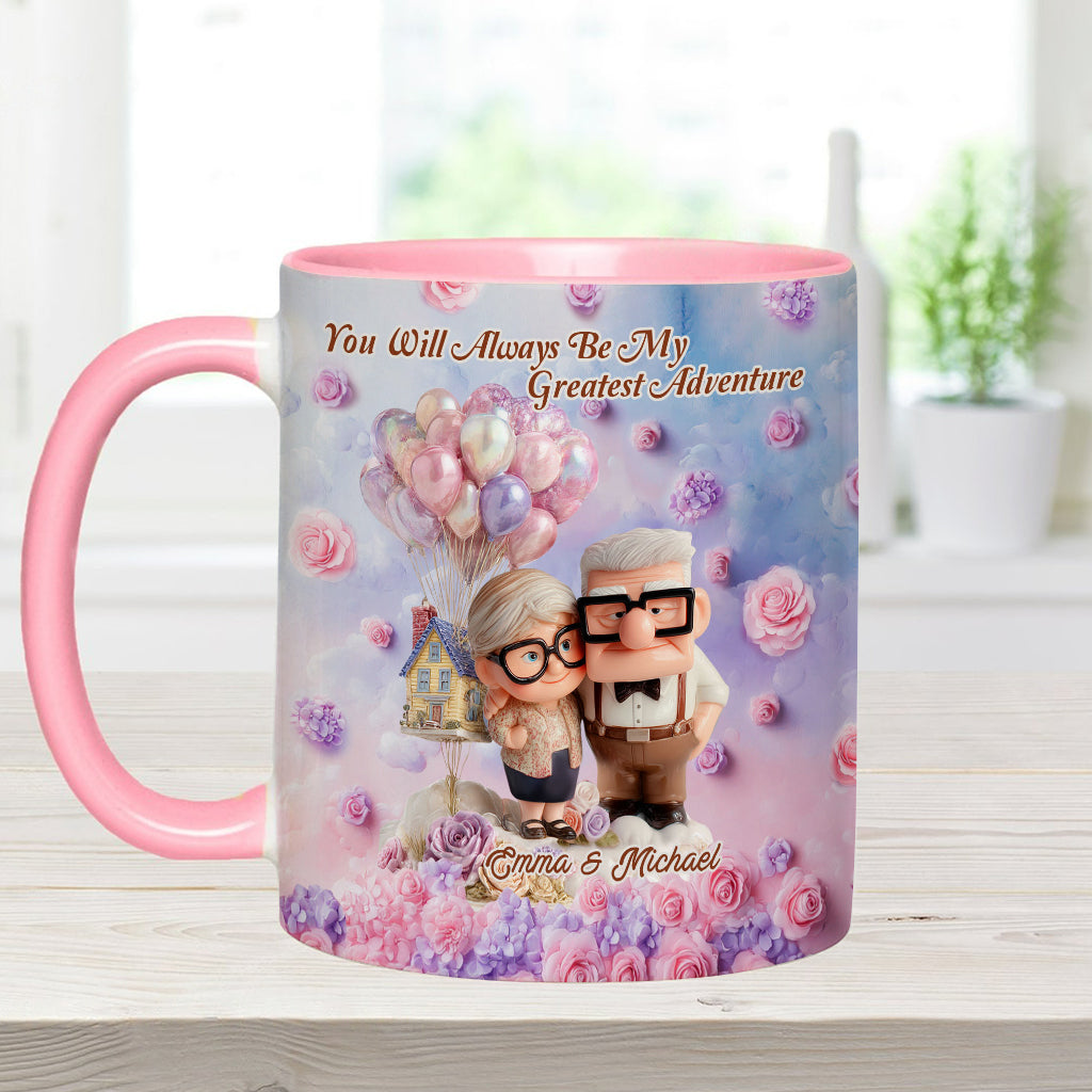 You Will Always Be My Greatest Adventure - Personalized Couple Accent Mug