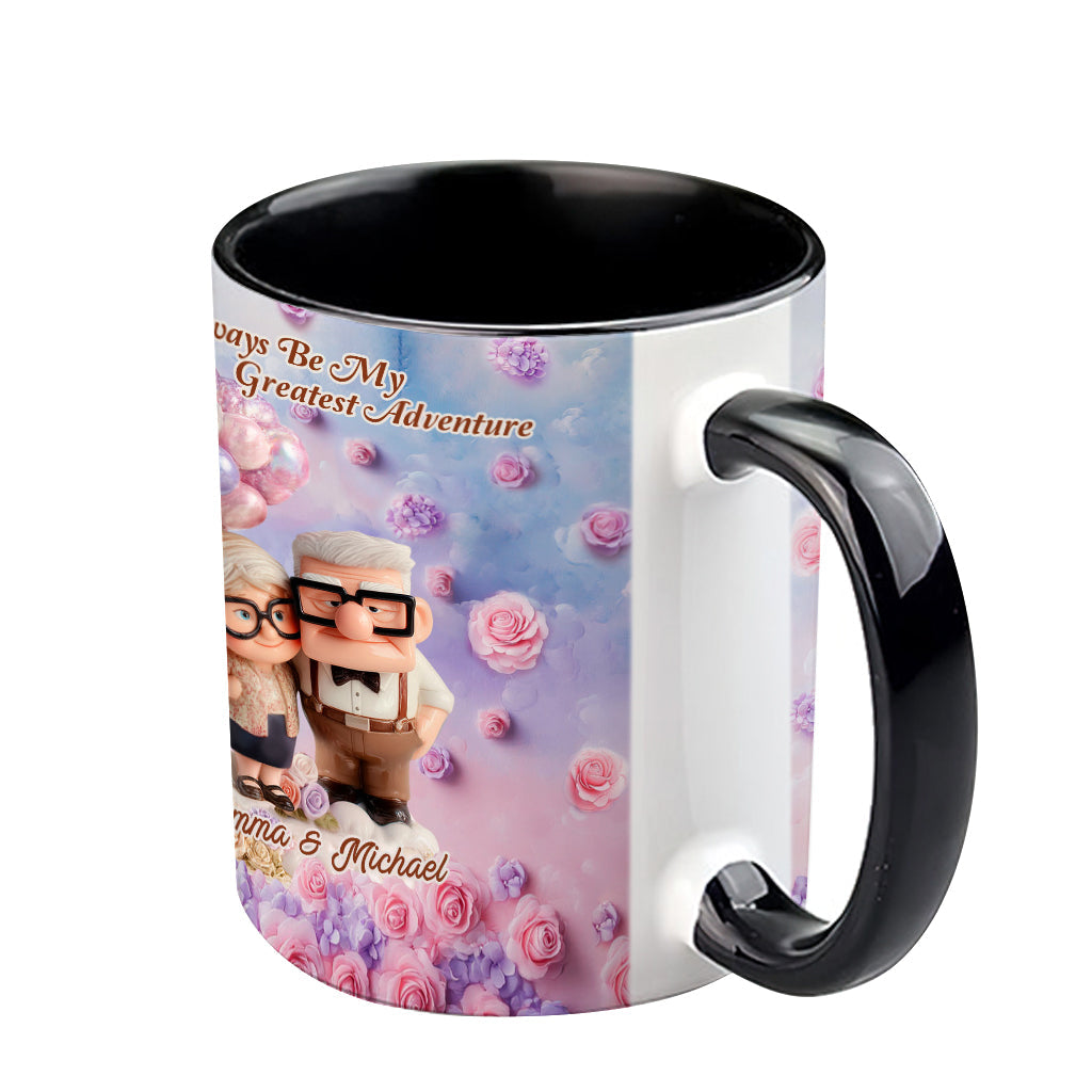 You Will Always Be My Greatest Adventure - Personalized Couple Accent Mug