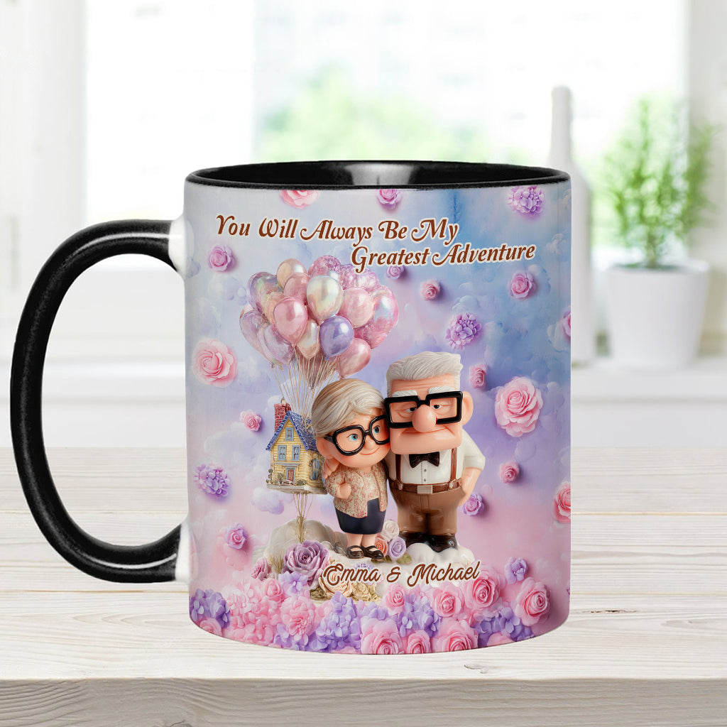 You Will Always Be My Greatest Adventure - Personalized Couple Accent Mug