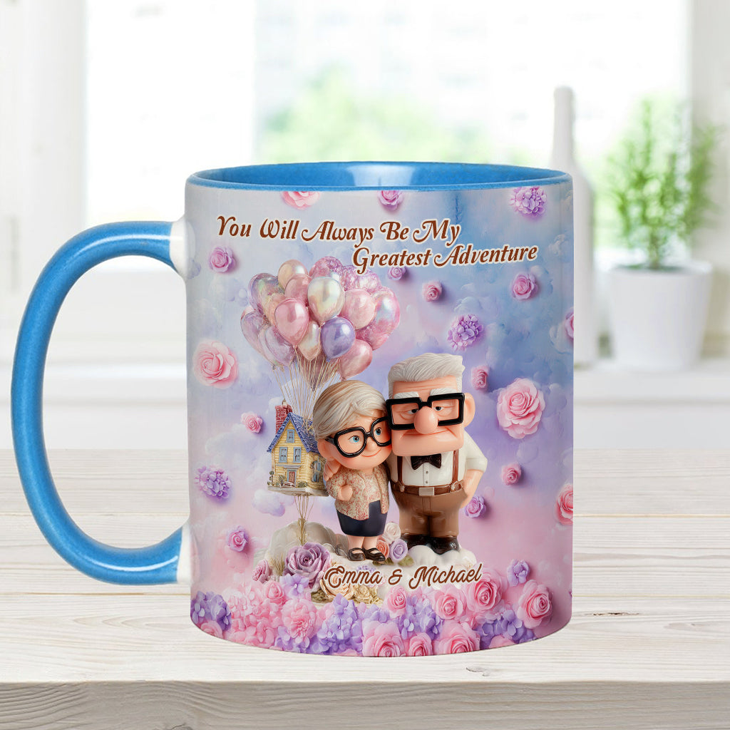 You Will Always Be My Greatest Adventure - Personalized Couple Accent Mug