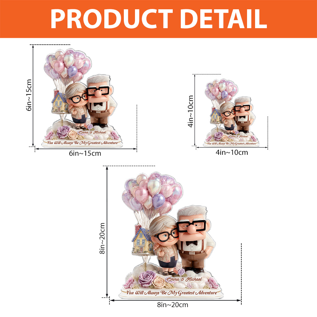 You Will Always Be My Greatest Adventure - Personalized Mouse Custom Shaped Acrylic Plaque