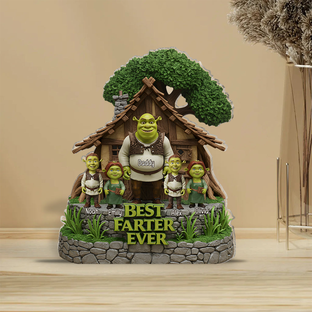 Best Farter Ever - Personalized Father Custom Shaped Acrylic Plaque