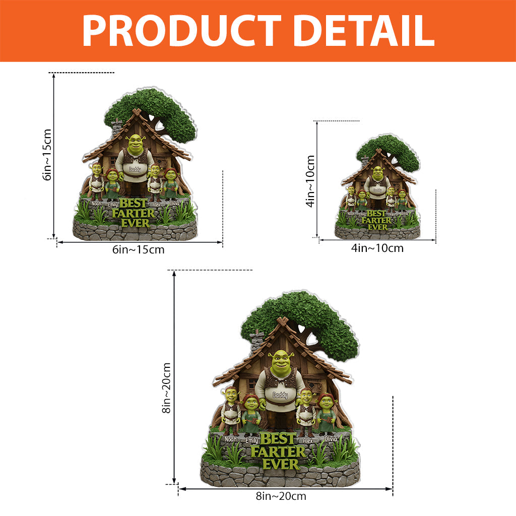 Best Farter Ever - Personalized Father Custom Shaped Acrylic Plaque