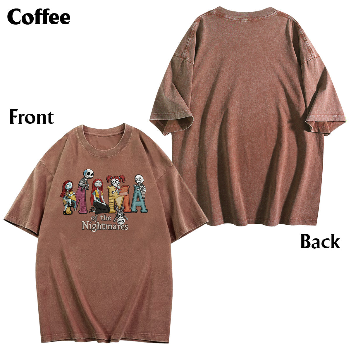 Mama Of The Nightmares - Personalized Nightmare Wash T-Shirt