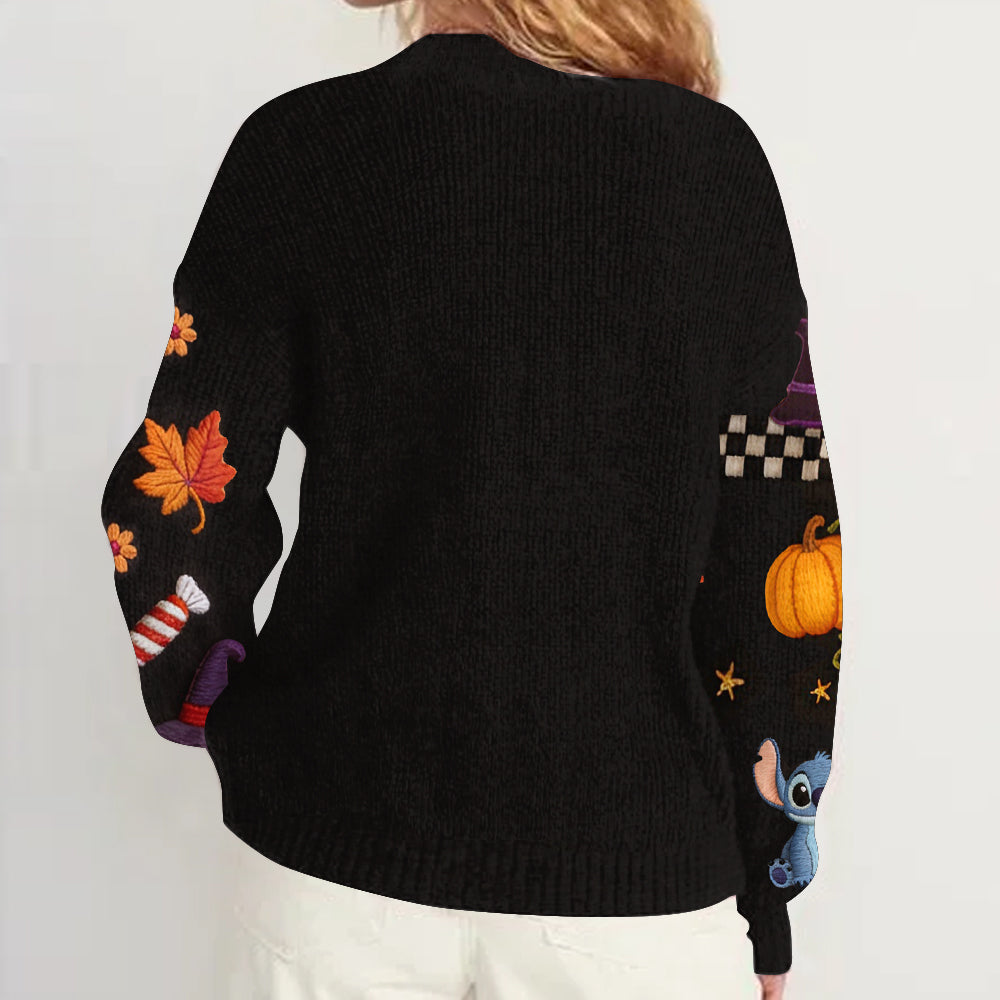 Trick Or Treat - Personalized Ohana Cardigan Sweater