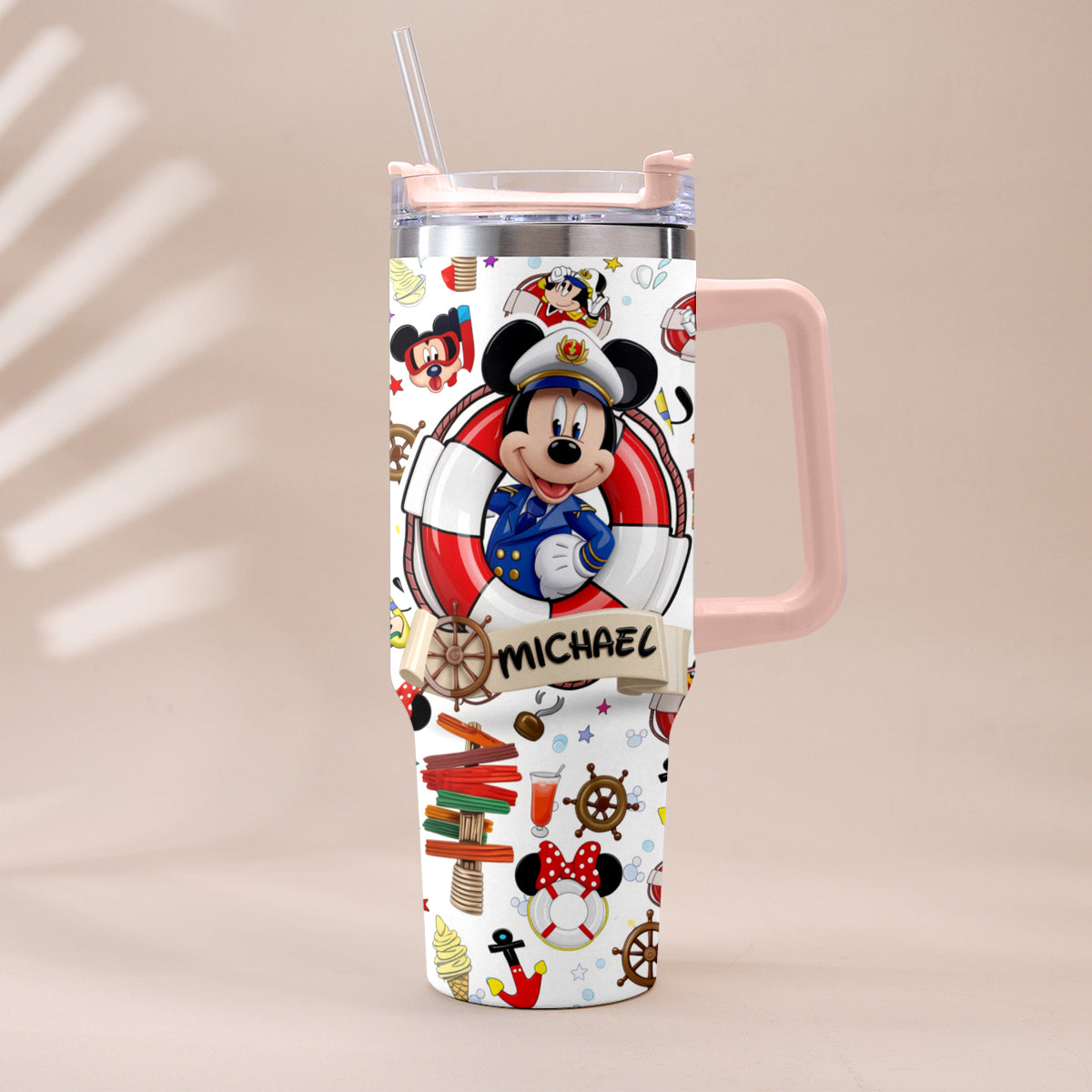 Cruising Friends - Personalized Dream Cruise Tumbler With Handle