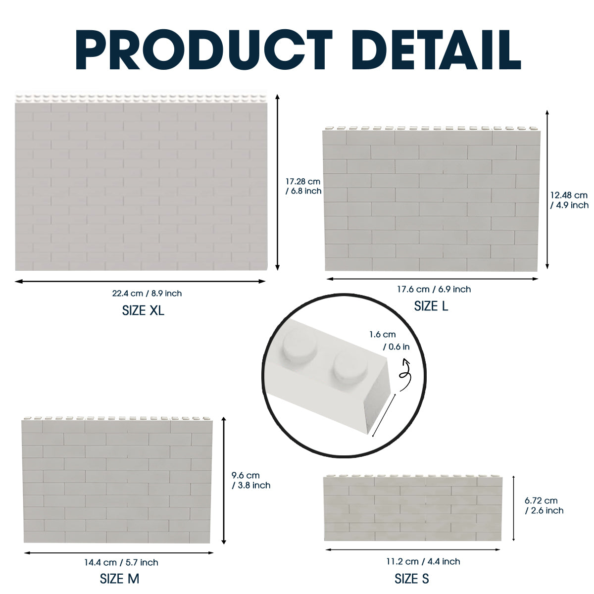 Custom Any Photo - Personalized Mouse One-sided Horizontal Rectangle Building Brick Blocks