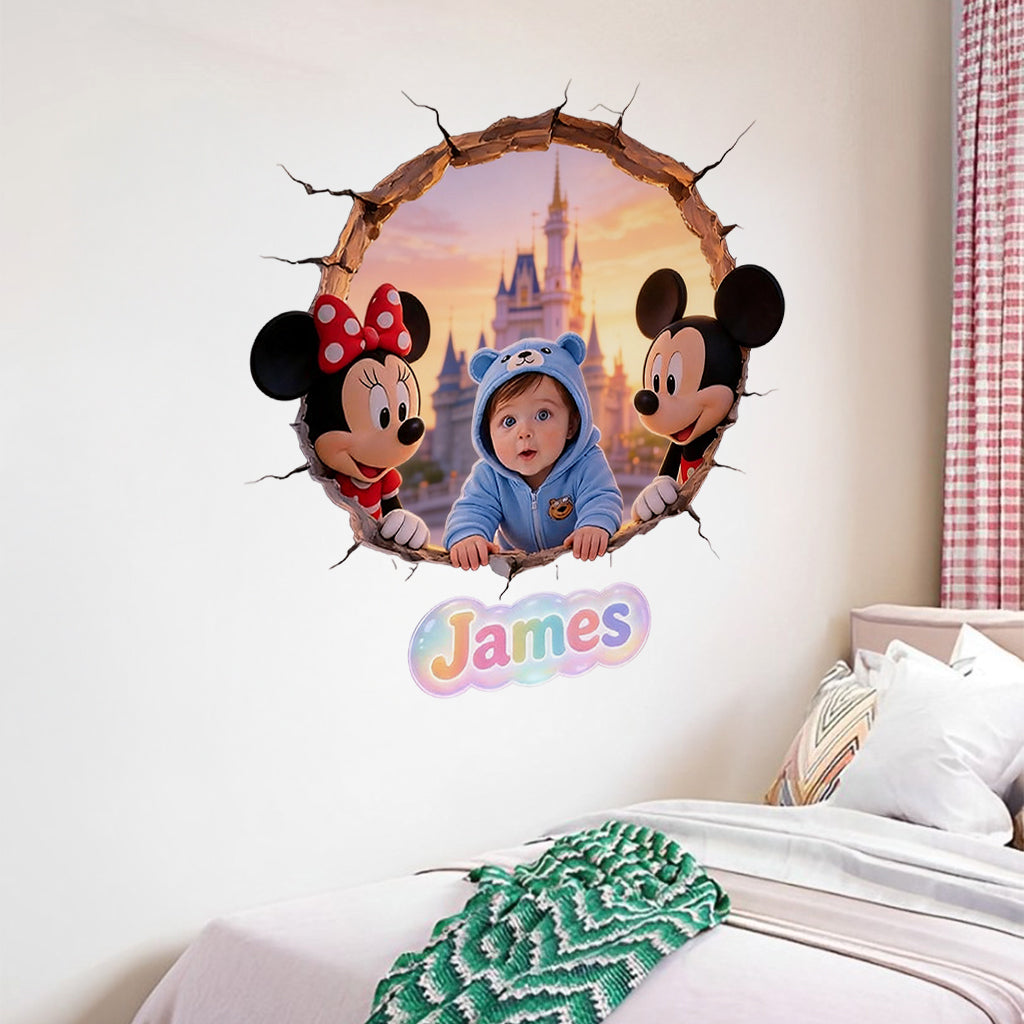 Custom Any Photo Friends - Personalized Mouse Wall Decal