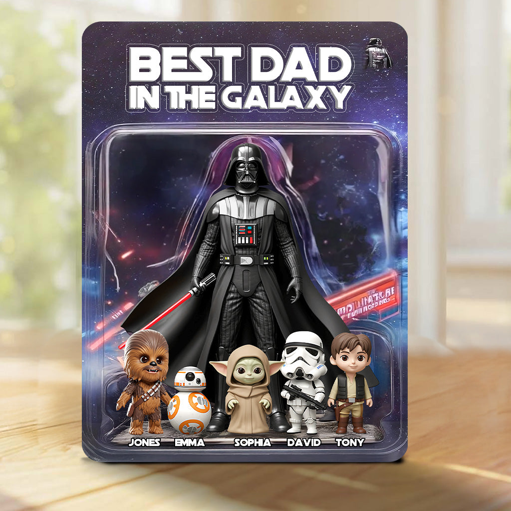 Best Dad In The Galaxy - Personalized The Force Custom Shaped Acrylic Plaque