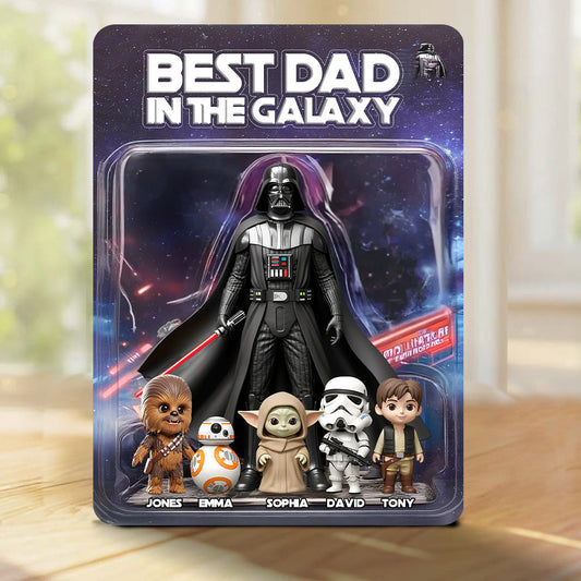 Best Dad In The Galaxy - Personalized The Force Custom Shaped Acrylic Plaque