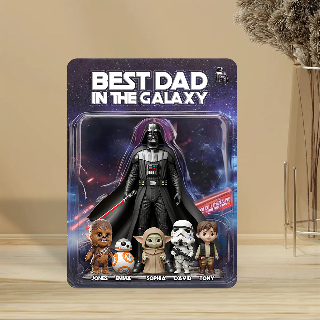 Best Dad In The Galaxy - Personalized The Force Custom Shaped Acrylic Plaque