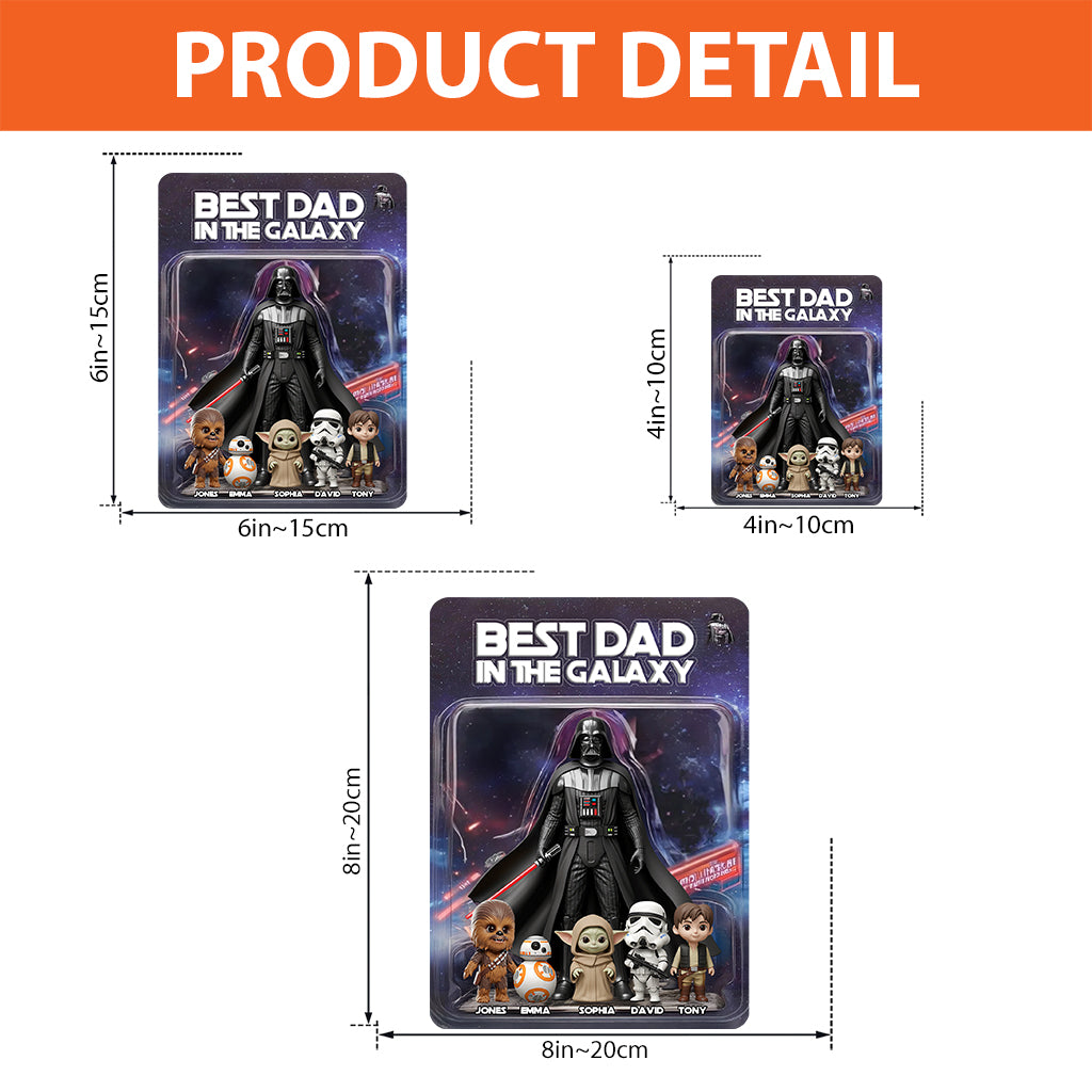 Best Dad In The Galaxy - Personalized The Force Custom Shaped Acrylic Plaque