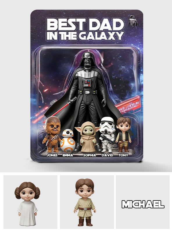 Best Dad In The Galaxy - Personalized The Force Custom Shaped Acrylic Plaque