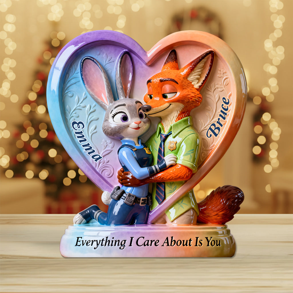 Everything I Care About Is You - Personalized Mouse Custom Shaped Acrylic Plaque