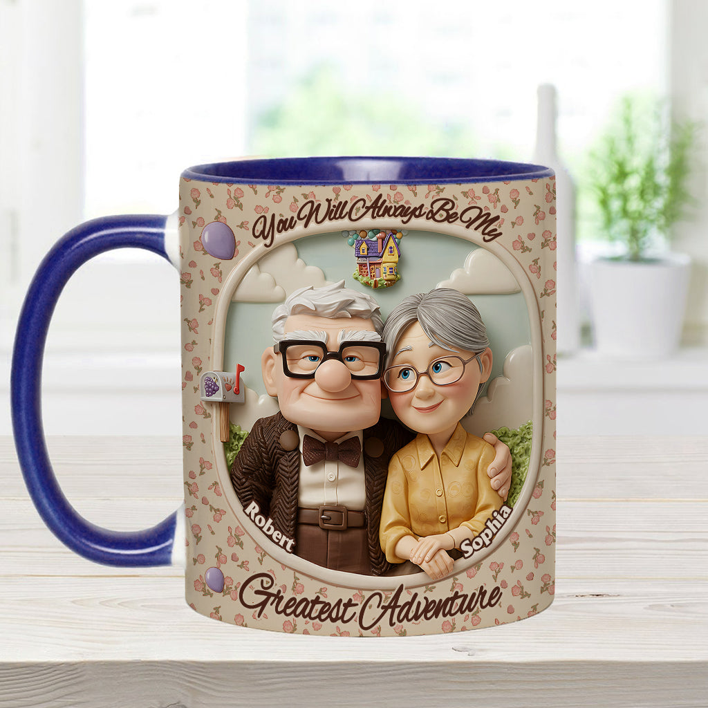 You Are My Greatest Adventure - Personalized Mouse Accent Mug