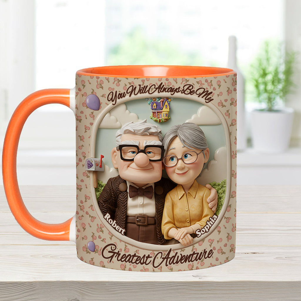 You Are My Greatest Adventure - Personalized Mouse Accent Mug