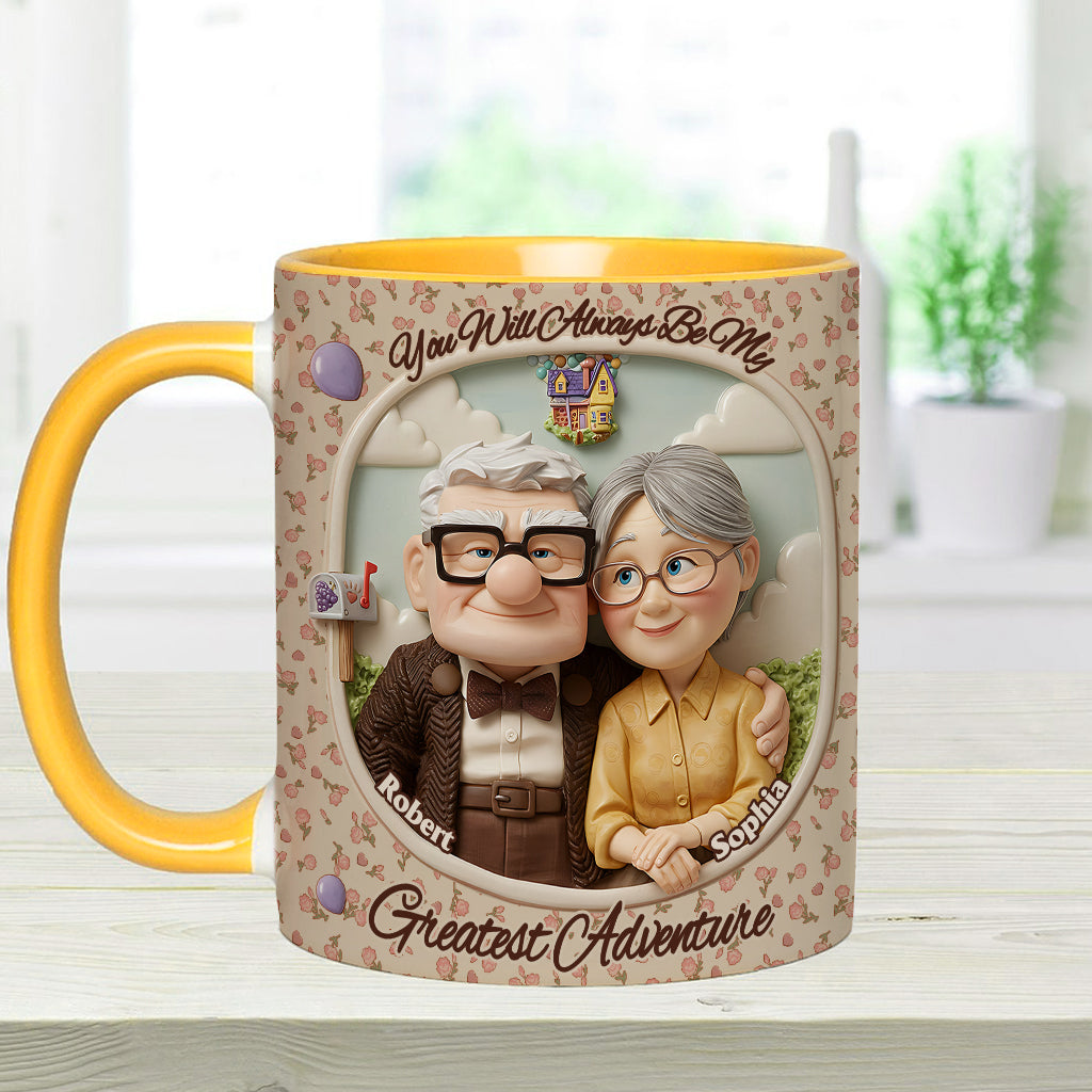 You Are My Greatest Adventure - Personalized Mouse Accent Mug