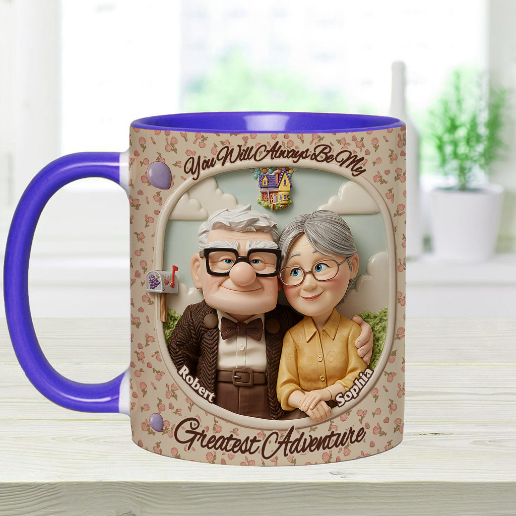 You Are My Greatest Adventure - Personalized Mouse Accent Mug