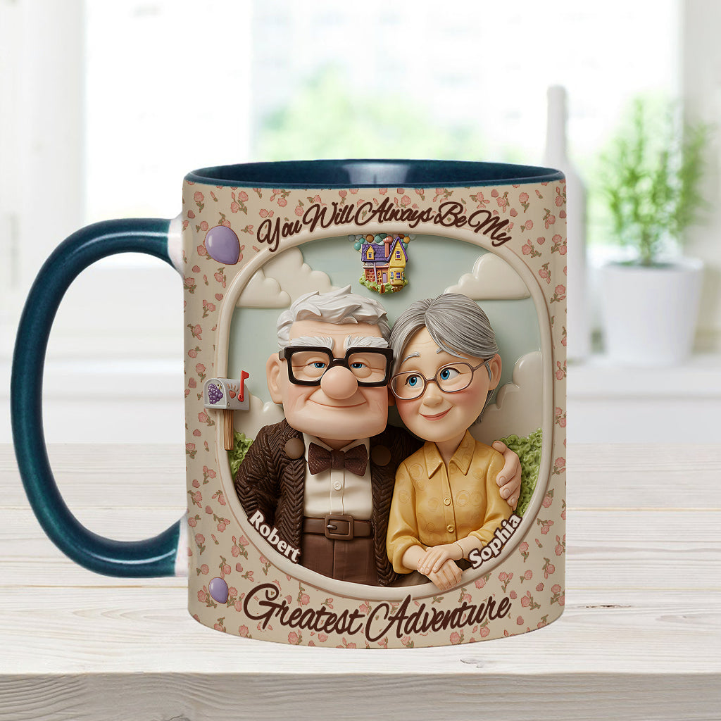 You Are My Greatest Adventure - Personalized Mouse Accent Mug