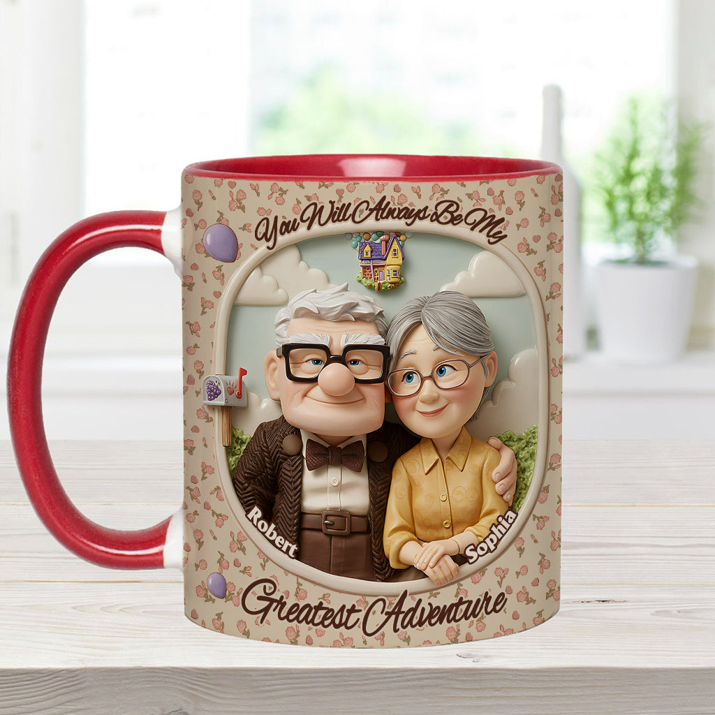 You Are My Greatest Adventure - Personalized Mouse Accent Mug