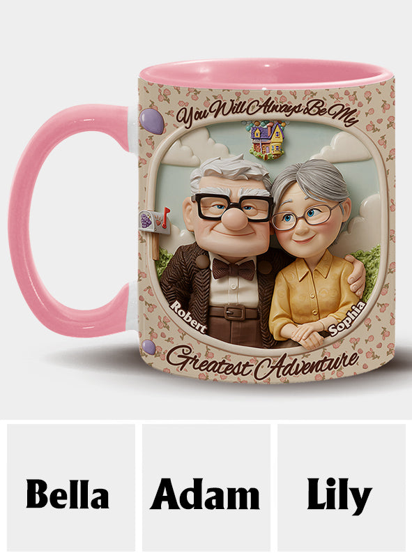 You Are My Greatest Adventure - Personalized Mouse Accent Mug