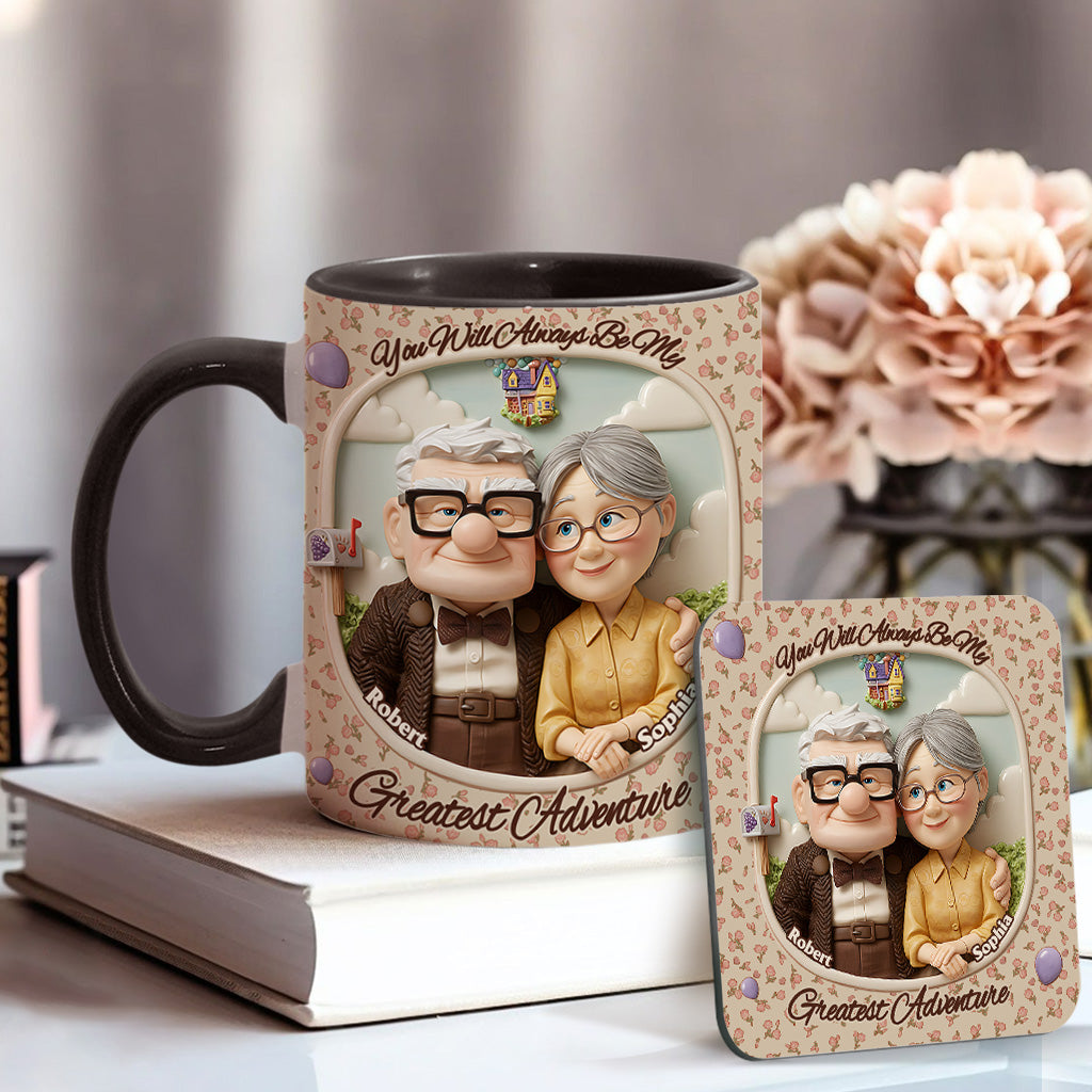 You Are My Greatest Adventure - Personalized Mouse Accent Mug
