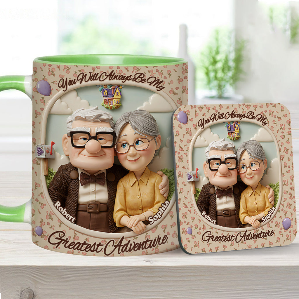 You Are My Greatest Adventure - Personalized Mouse Accent Mug