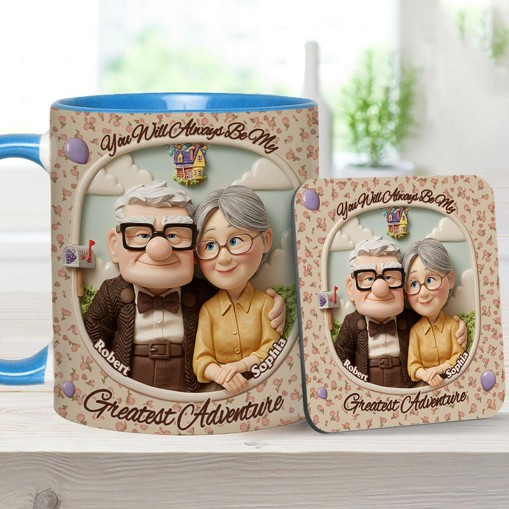 You Are My Greatest Adventure - Personalized Mouse Accent Mug