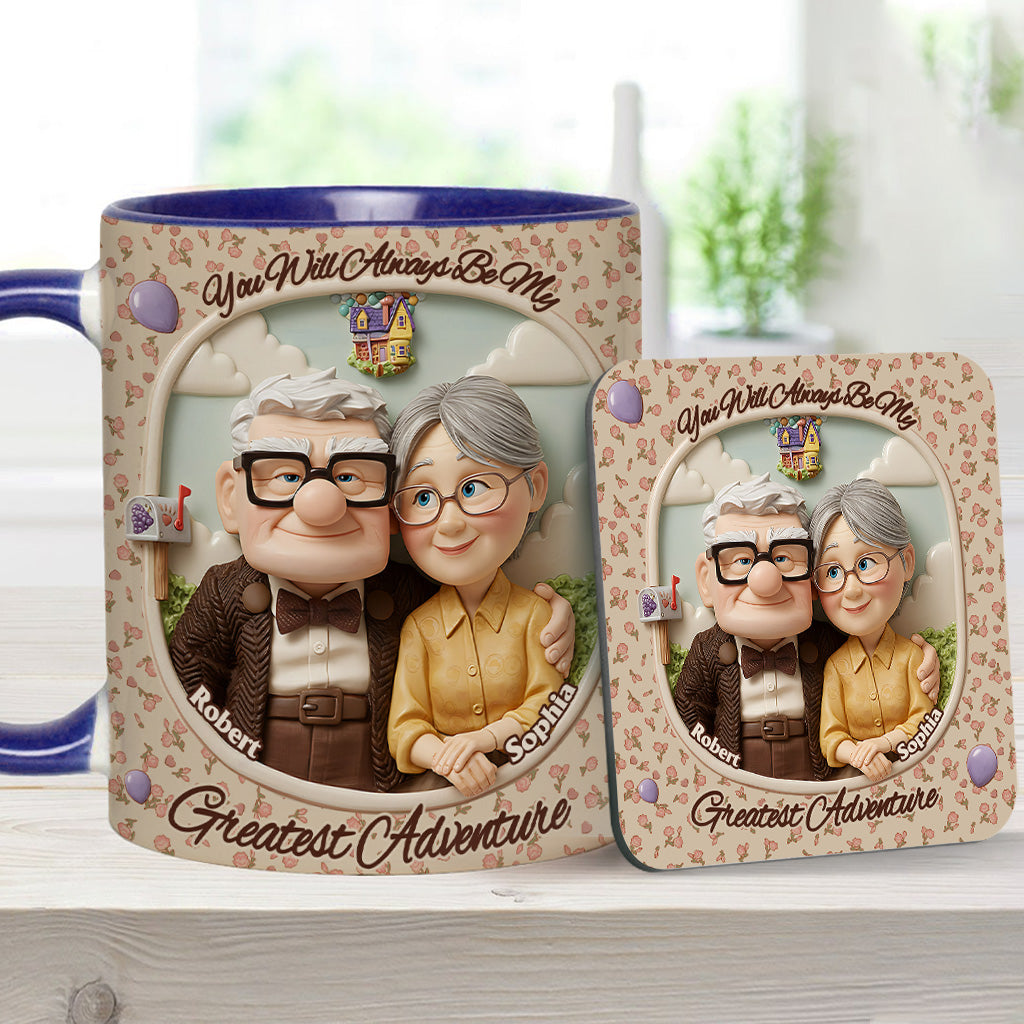 You Are My Greatest Adventure - Personalized Mouse Accent Mug