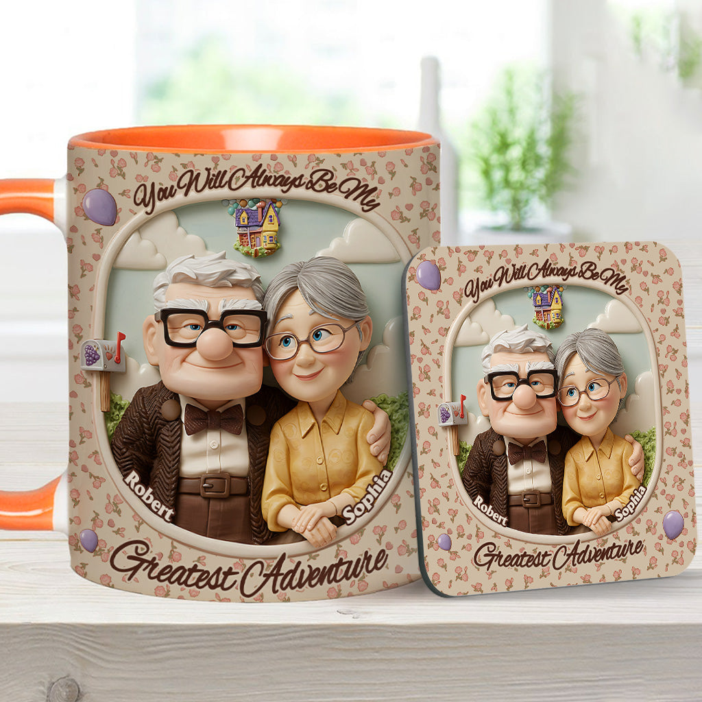 You Are My Greatest Adventure - Personalized Mouse Accent Mug